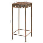 Juego de soportes de planta 3 pzas estilo vintage metal oxidado