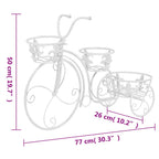 Soporte de plantas con forma de bicicleta metal estilo vintage