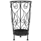 Paragüero estilo vintage metal 26x46 cm negro