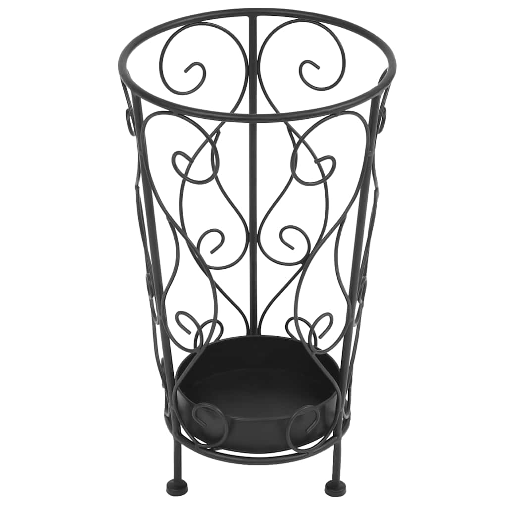 Paragüero estilo vintage metal 26x46 cm negro
