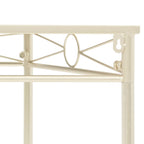 Mesa auxiliar de estilo vintage metal 87x34x73 cm dorada