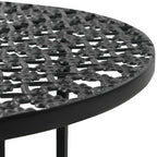 Mesa bistró de metal negra 40x70 cm