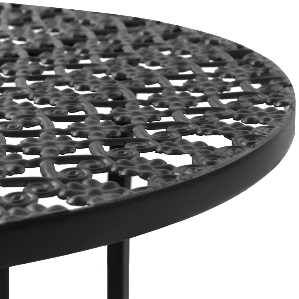 Mesa bistró de metal negra 40x70 cm
