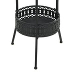 Mesa bistró de metal negra 40x70 cm
