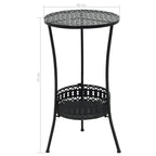 Mesa bistró de metal negra 40x70 cm