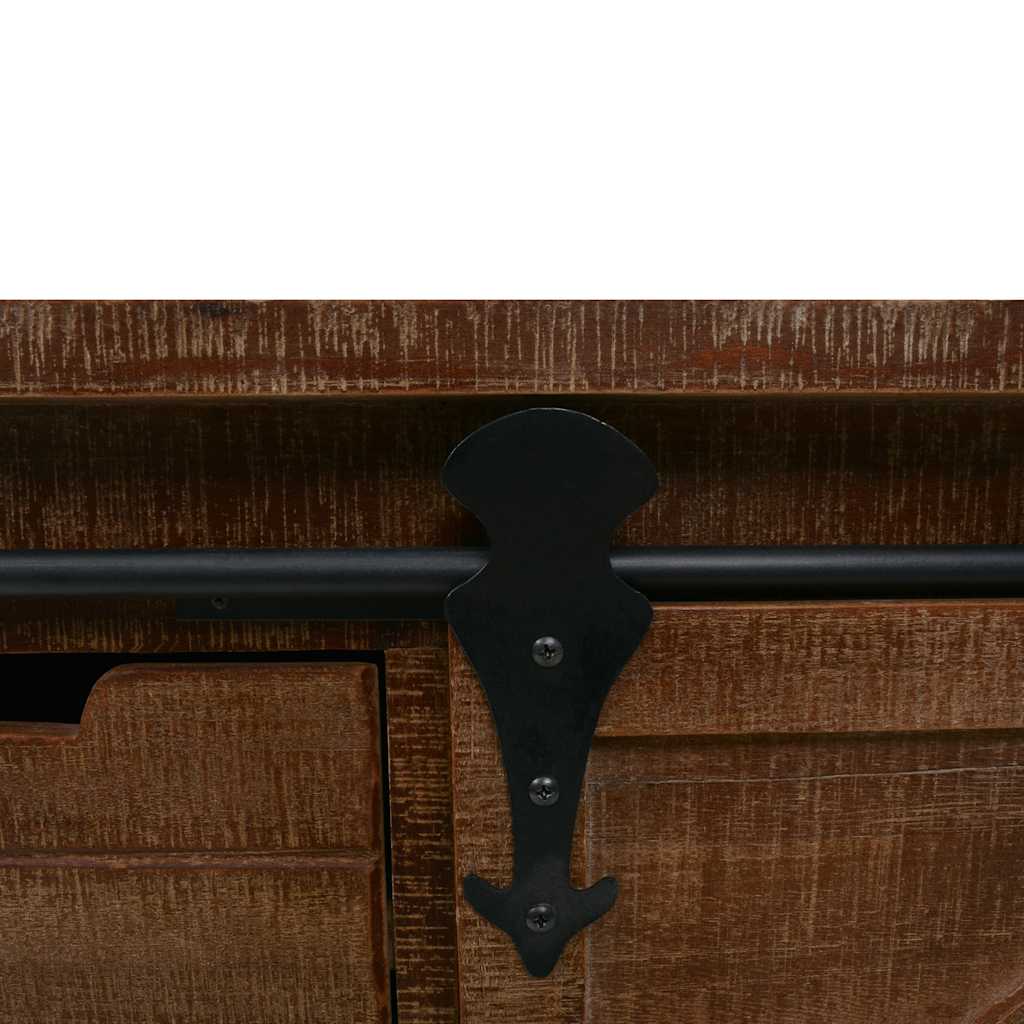 Mueble de almacenaje madera maciza abeto marrón 64x33,5x75 cm