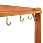 Carrito de cocina exterior madera maciza acacia 92x43,5x141,5cm