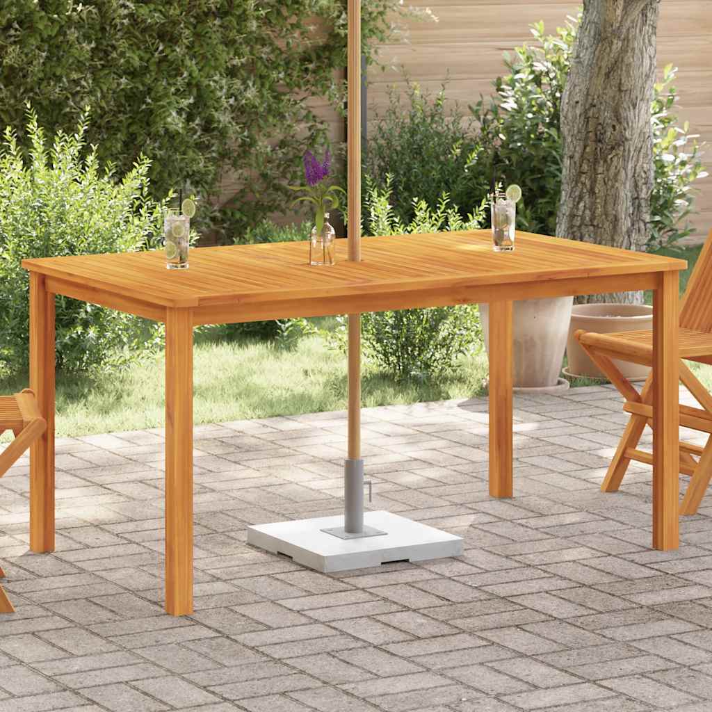 Mesa de comedor de jardín madera maciza de acacia 110x110x75 cm