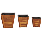 Arriate de madera de acacia 100x50x50 cm