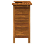 Mesa alta de bar de madera de acacia maciza 110x50x105 cm