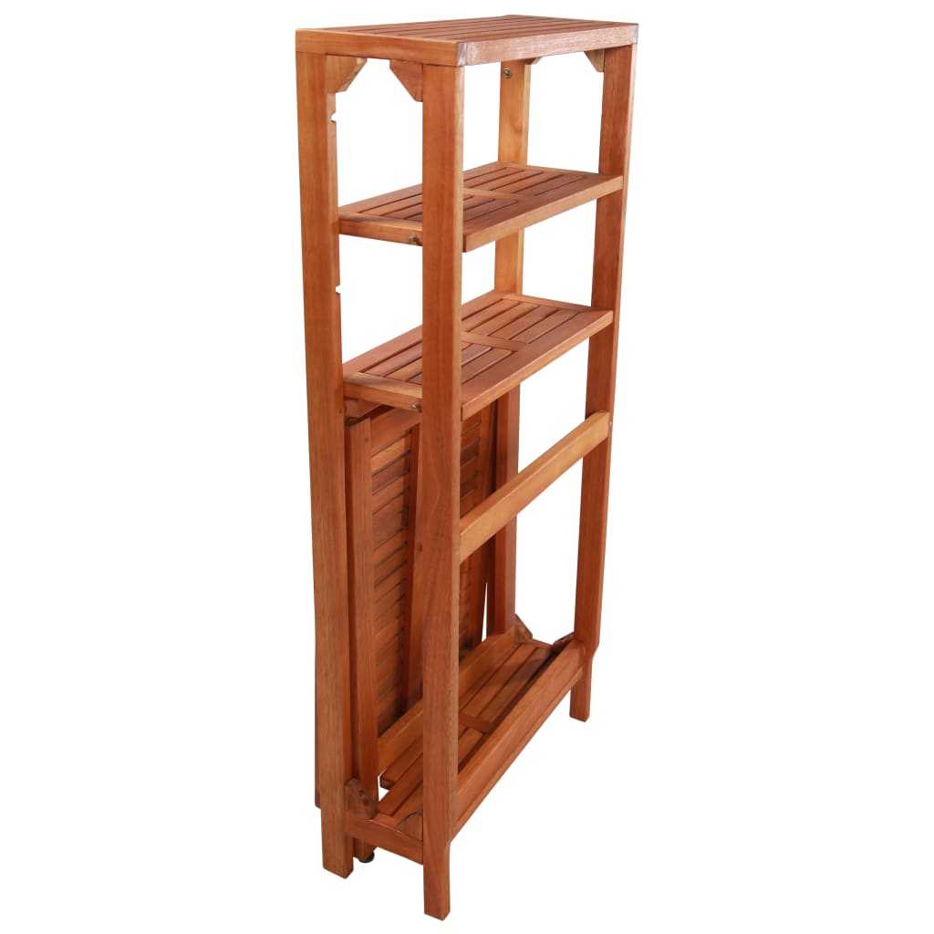 Juego de bistró plegable de 3 piezas madera maciza de acacia
