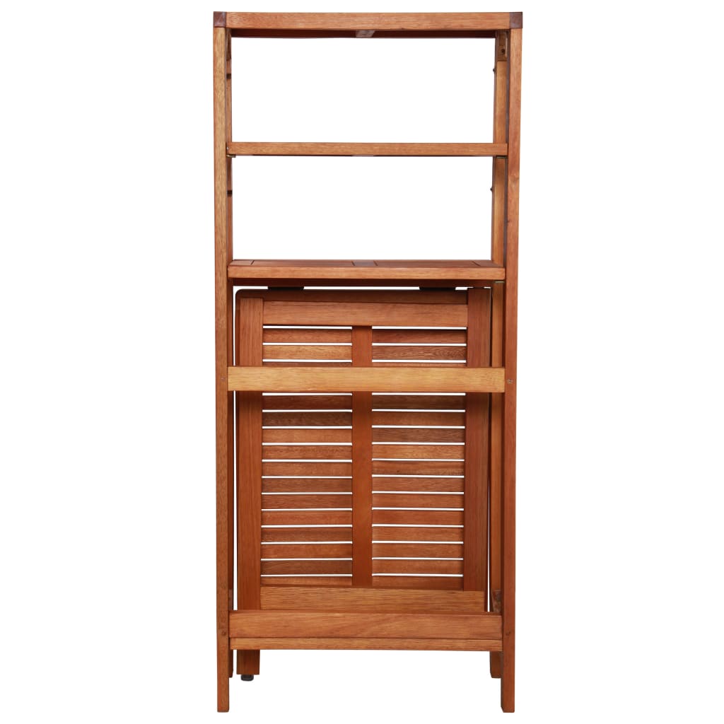 Juego de bistró plegable de 3 piezas madera maciza de acacia