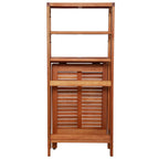 Juego de bistró plegable de 3 piezas madera maciza de acacia
