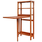 Juego de bistró plegable de 3 piezas madera maciza de acacia