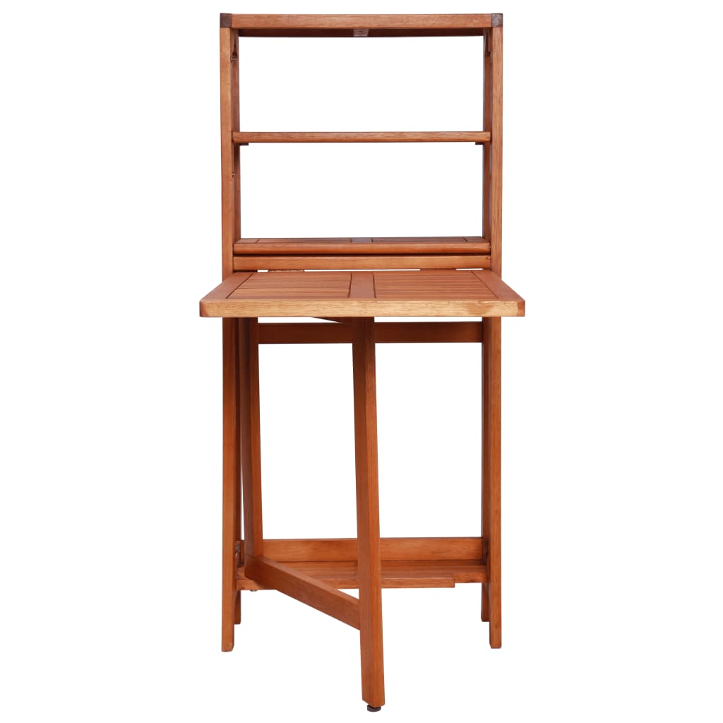 Juego de bistró plegable de 3 piezas madera maciza de acacia
