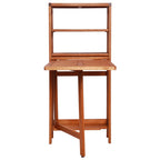 Juego de bistró plegable de 3 piezas madera maciza de acacia