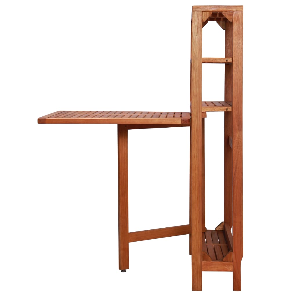 Juego de bistró plegable de 3 piezas madera maciza de acacia