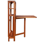 Juego de bistró plegable de 3 piezas madera maciza de acacia