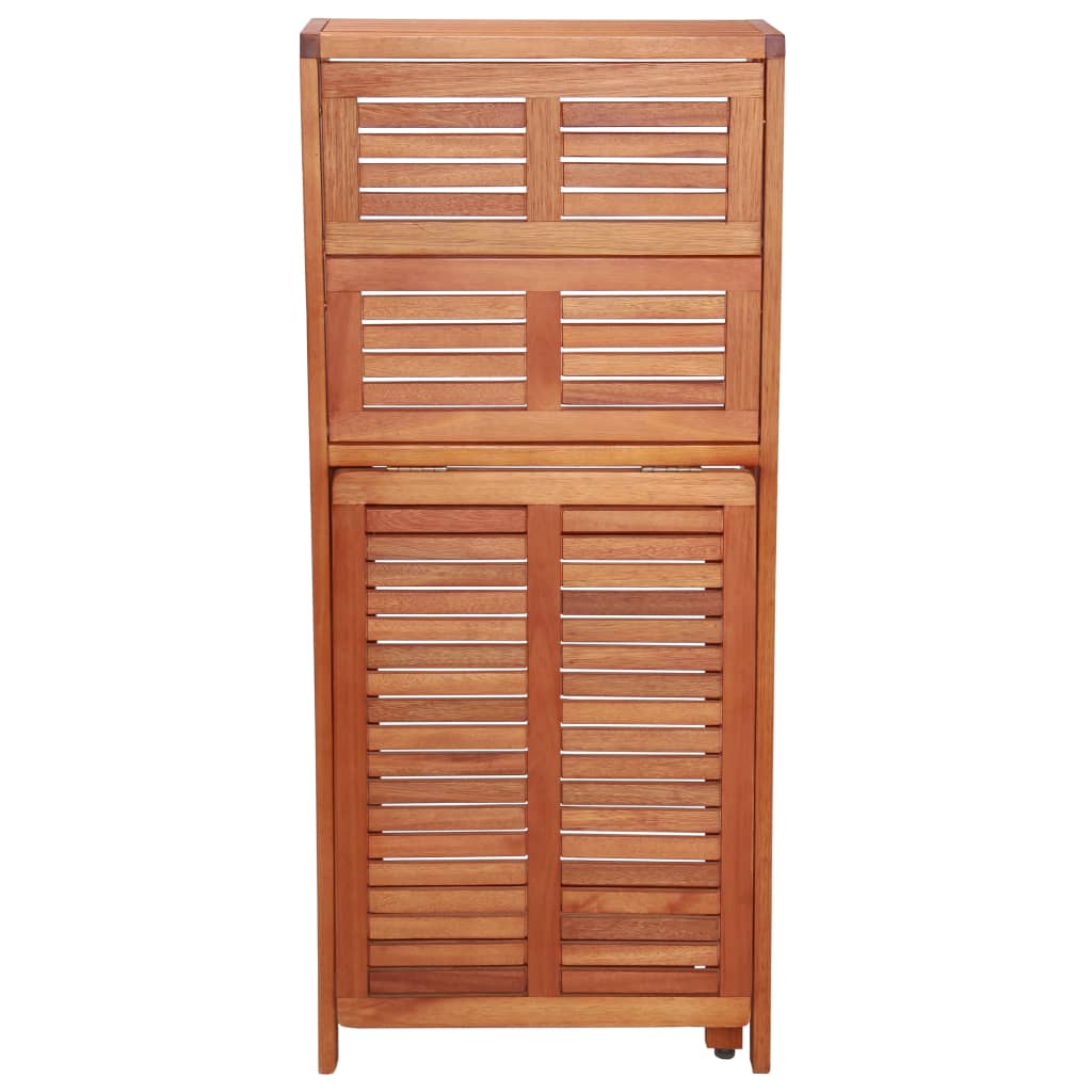 Juego de bistró plegable de 3 piezas madera maciza de acacia