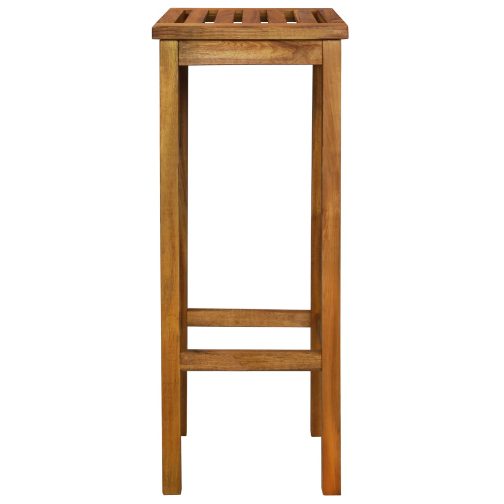 Taburetes de cocina 2 unidades madera maciza de acacia
