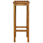 Taburetes de cocina 2 unidades madera maciza de acacia