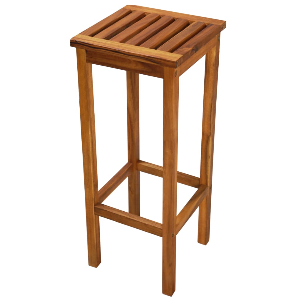 Taburetes de cocina 2 unidades madera maciza de acacia