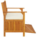 Banco de almacenaje de jardín madera maciza acacia 120x63x84 cm