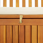 Banco de almacenaje de jardín madera maciza acacia 120x63x84 cm