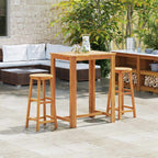 Taburetes de cocina 2 unidades madera maciza de acacia
