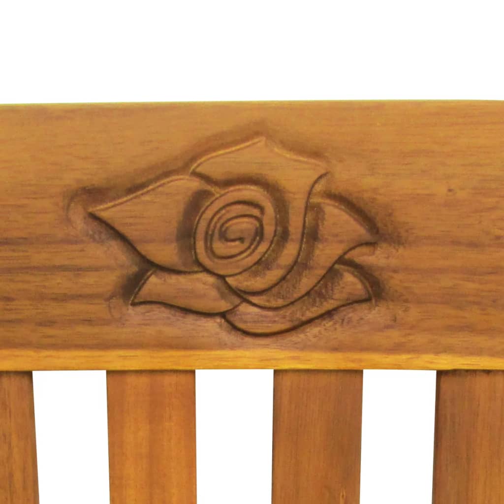 Solid acacia wood garden bench 157 cm