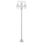 Candeeiro de jardim com 3 luzes alumínio cor bronze E27 220 cm