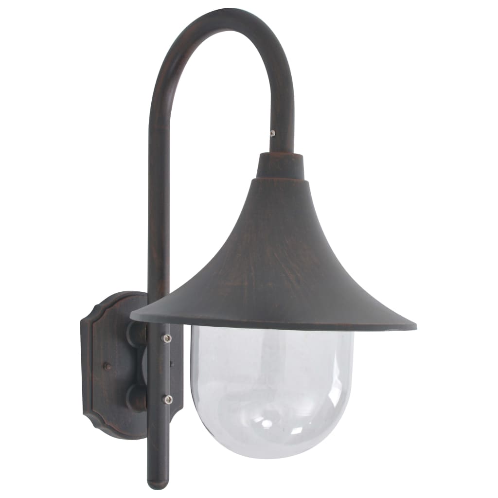Lámpara de pared de jardín aluminio blanca E27 42 cm