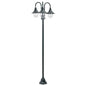 Candeeiro de jardim com 3 luzes alumínio cor bronze E27 220 cm