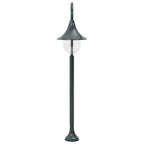 Farola de jardín aluminio verde oscuro E27 120 cm