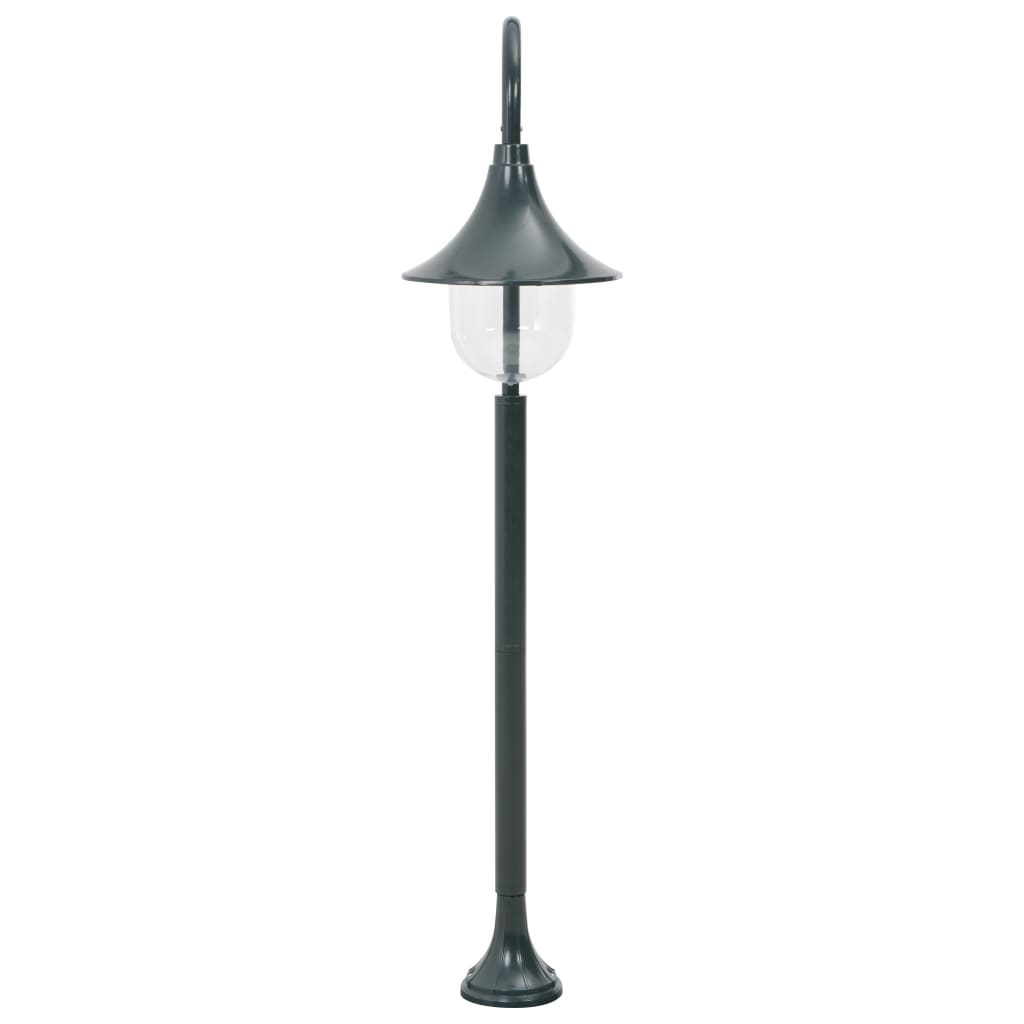 Farola de jardín aluminio verde oscuro E27 120 cm