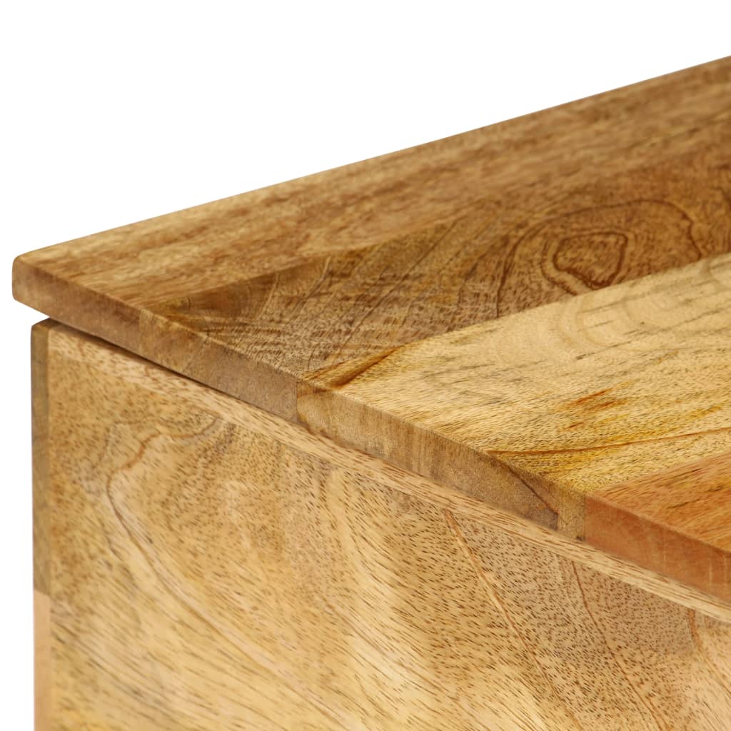 Mesa de centro de madera maciza de mango 110x55x35 cm