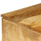 Mesa de centro de madera maciza de mango 110x55x35 cm