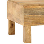 Mesa de centro de madera maciza de mango 110x55x35 cm