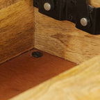 Mesa de centro de madera maciza de mango 110x55x35 cm