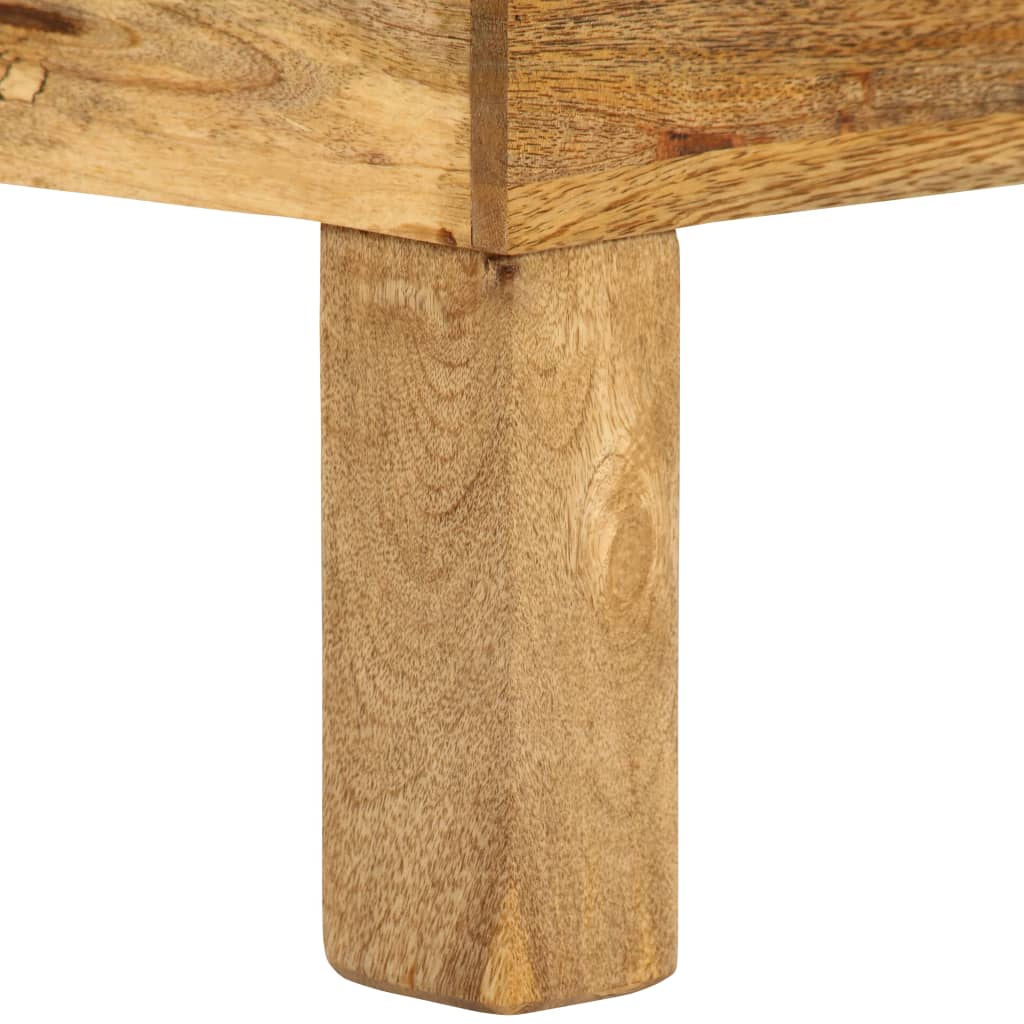 Mesa de centro de madera maciza de mango 110x55x35 cm