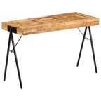 Escritorio de madera maciza de mango 118x50x75 cm