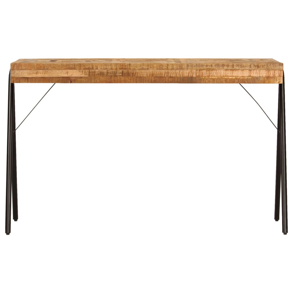 Escritorio de madera maciza de mango 118x50x75 cm