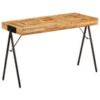 Escritorio de madera maciza de mango 118x50x75 cm