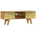 Mueble para TV de madera maciza de mango 120x30x45 cm