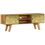 Mueble para TV de madera maciza de mango 120x30x45 cm