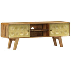 Mueble para TV de madera maciza de mango 120x30x45 cm