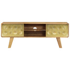Mueble para TV de madera maciza de mango 120x30x45 cm