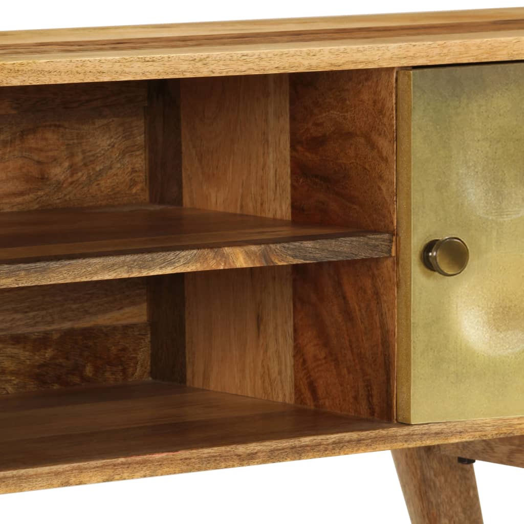 Mueble para TV de madera maciza de mango 120x30x45 cm