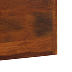Perchero de madera maciza de acacia 118x40 cm
