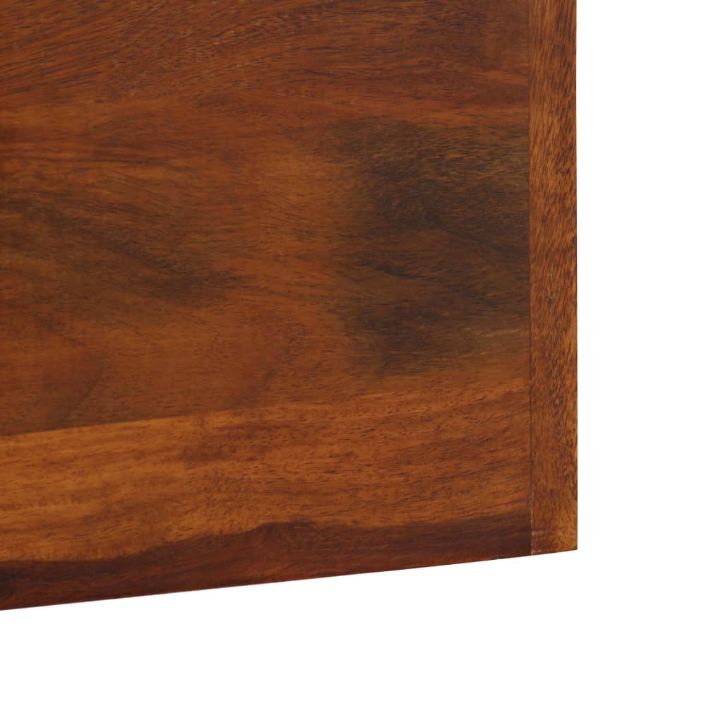 Perchero de madera maciza de acacia 118x40 cm